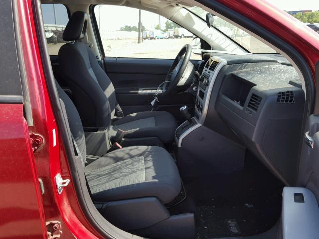 1J8FF47WX8D778409 - 2008 JEEP COMPASS SP RED photo 5