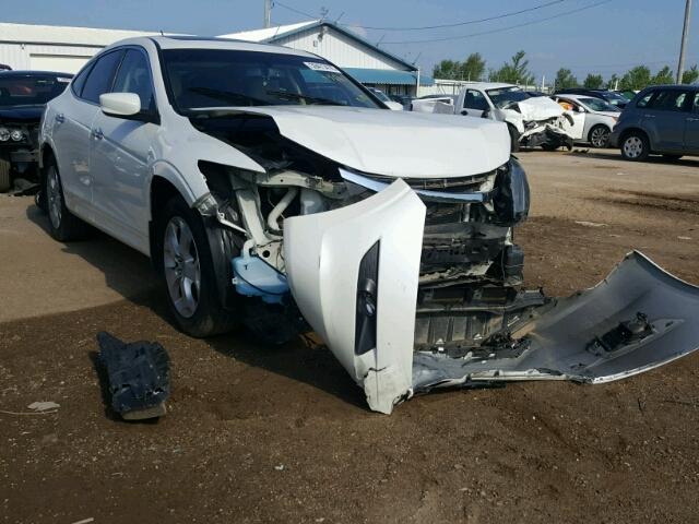 5J6TF2H59AL010608 - 2010 HONDA ACCORD CRO WHITE photo 1