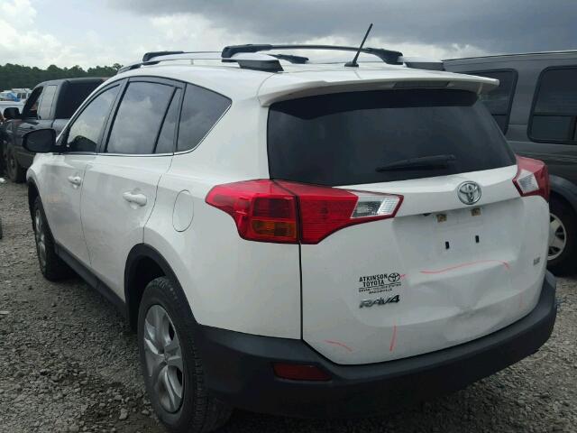 JTMZFREV6EJ023895 - 2014 TOYOTA RAV4 LE WHITE photo 3