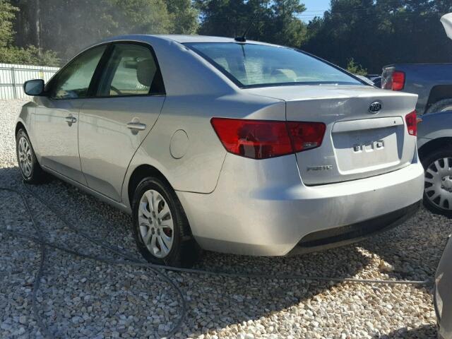 KNAFT4A23A5140747 - 2010 KIA FORTE LX SILVER photo 3