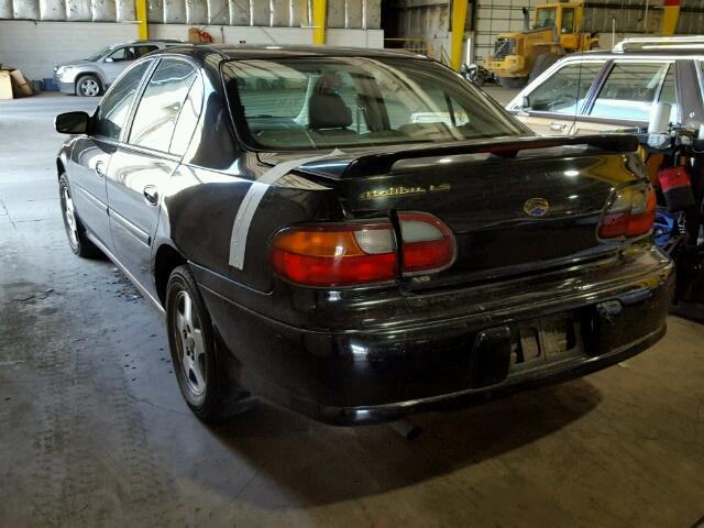 1G1NE52J72M642813 - 2002 CHEVROLET MALIBU LS შავი ფოტო 3