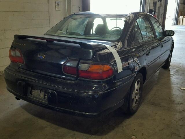 1G1NE52J72M642813 - 2002 CHEVROLET MALIBU LS შავი ფოტო 4