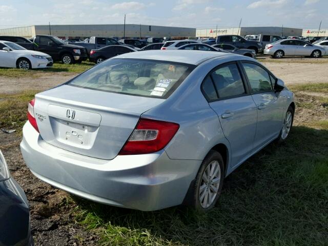 19XFB2F8XCE025707 - 2012 HONDA CIVIC BLUE photo 4