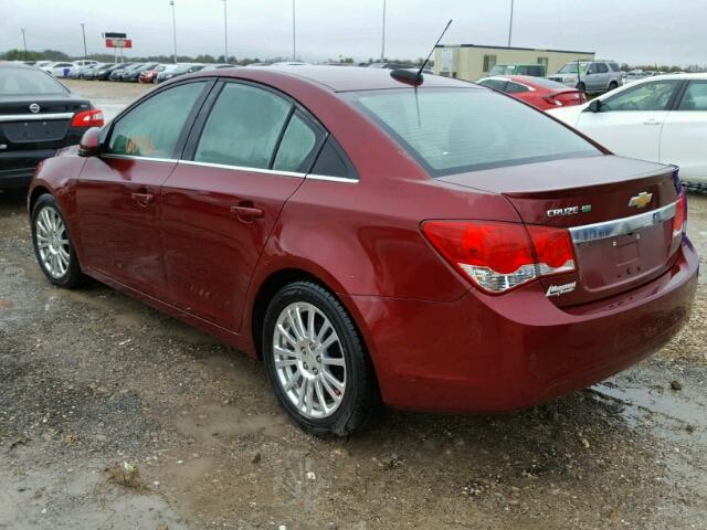 1G1PJ5SB8G7162153 - 2016 CHEVROLET CRUZE LIMI MAROON photo 3