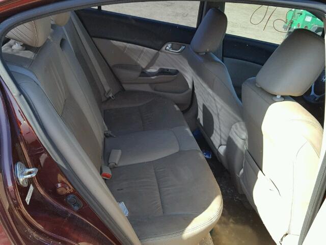 19XFB2F97CE050640 - 2012 HONDA CIVIC EXL 栗色 照片 6