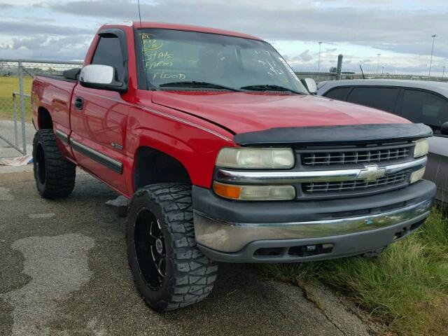 1GCEK14T62Z295579 - 2002 CHEVROLET SILVERADO RED photo 1