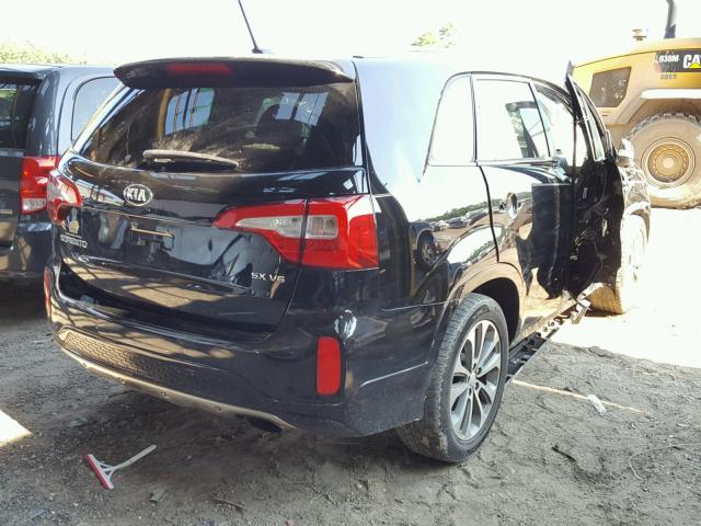 5XYKW4A75FG567172 - 2015 KIA SORENTO SX BLACK photo 4