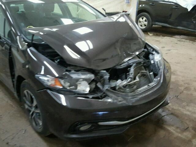 19XFB2F94DE055652 - 2013 HONDA CIVIC EXL 灰色 照片 9