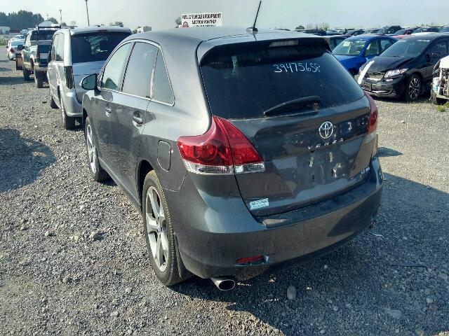 4T3BK3BB4GU120957 - 2016 TOYOTA VENZA XLE GRAY photo 3