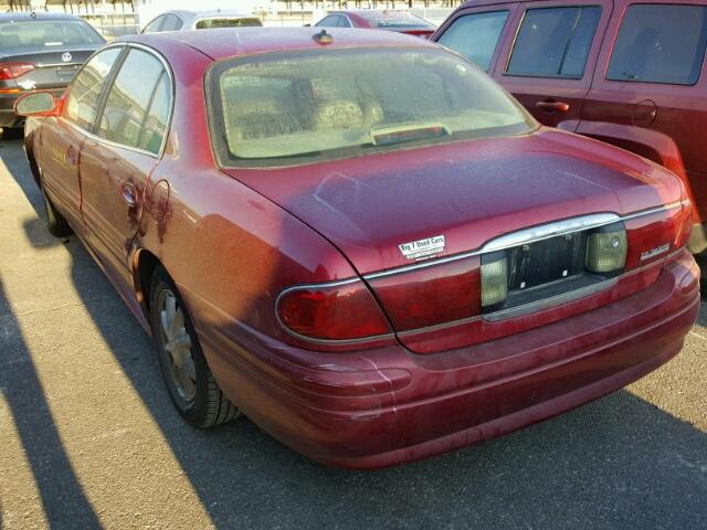 1G4HR54K33U233381 - 2003 BUICK LESABRE RED photo 3