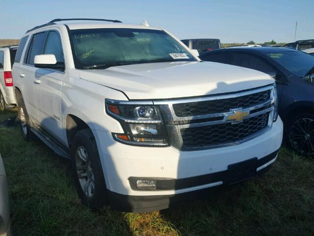 1GNSKBKC2FR709028 - 2015 CHEVROLET TAHOE K150 WHITE photo 1