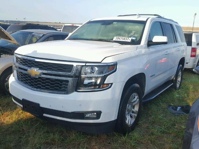 1GNSKBKC2FR709028 - 2015 CHEVROLET TAHOE K150 WHITE photo 2