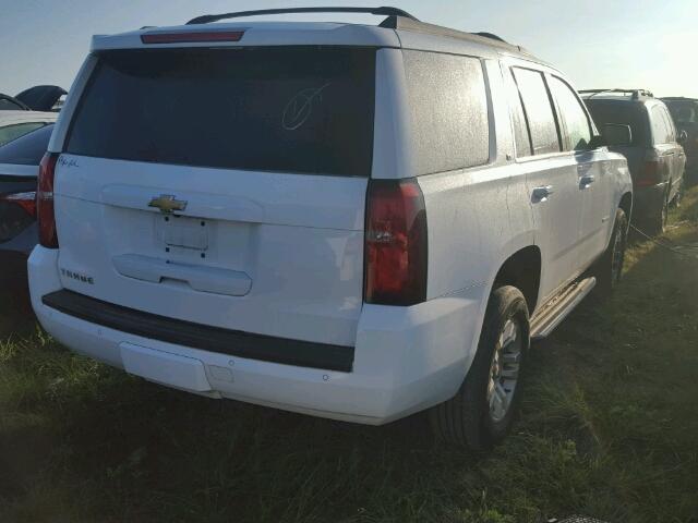 1GNSKBKC2FR709028 - 2015 CHEVROLET TAHOE K150 WHITE photo 4