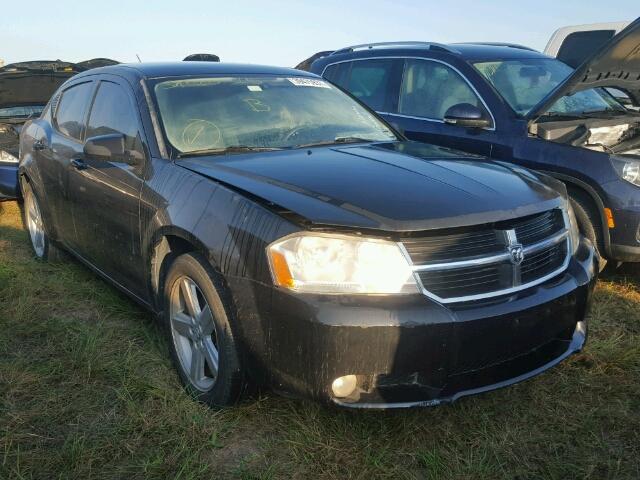 1B3LC56R88N220803 - 2008 DODGE AVENGER BLACK photo 1