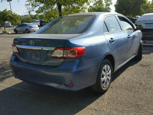 5YFBU4EE0DP115007 - 2013 TOYOTA COROLLA BA BLUE photo 4