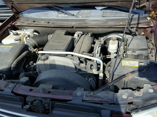 1GKDT13S572101551 - 2007 GMC ENVOY Bordeaux photo 7