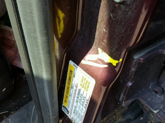 1GKDT13S572101551 - 2007 GMC ENVOY Bordeaux photo 9