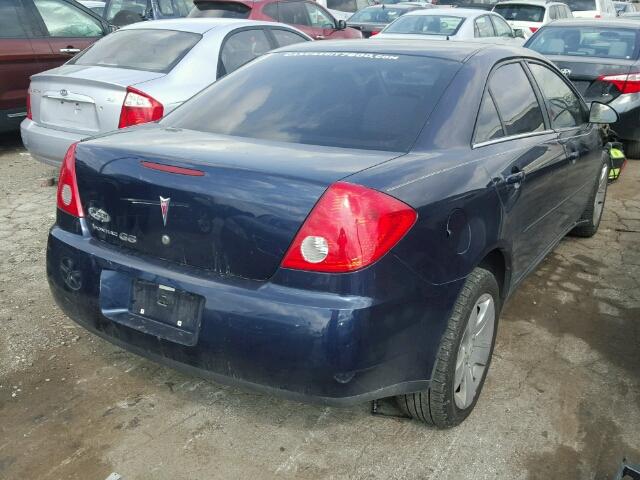 1G2ZG57B994198207 - 2009 PONTIAC G6 BLUE photo 4