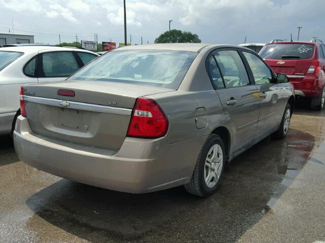 1G1ZS58F87F284033 - 2007 CHEVROLET MALIBU LS BROWN photo 4