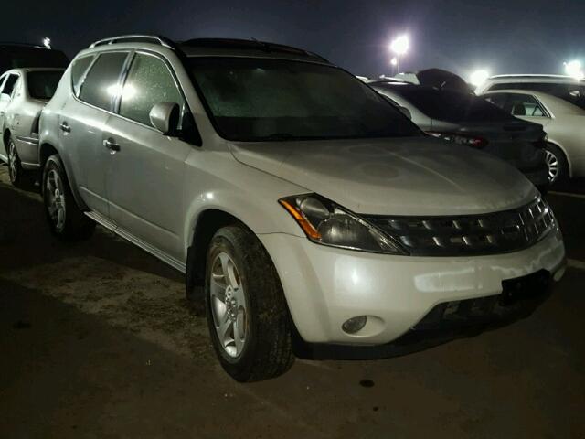 JN8AZ08W84W315185 - 2004 NISSAN MURANO WHITE photo 1