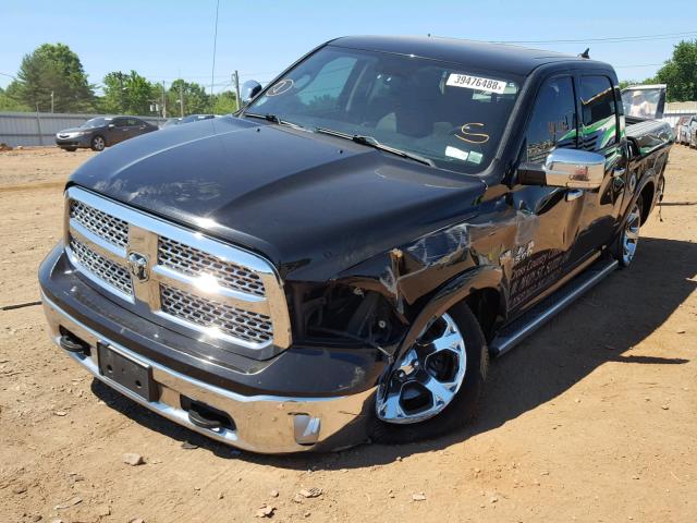 1C6RR7NT1FS503758 - 2015 RAM 1500 LARAM BLACK photo 2