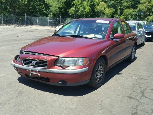 YV1RS61T642320554 - 2004 VOLVO S60 BURGUNDY photo 2