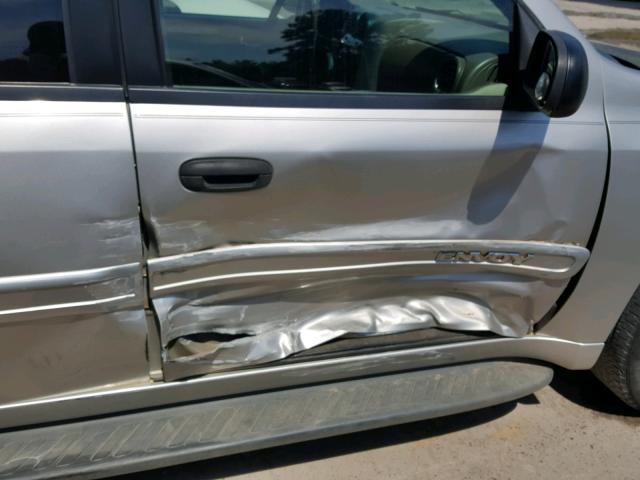 1GKES16S546125758 - 2004 GMC ENVOY XL SILVER photo 9