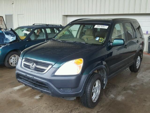 JHLRD78814C056714 - 2004 HONDA CR-V EX GREEN photo 2