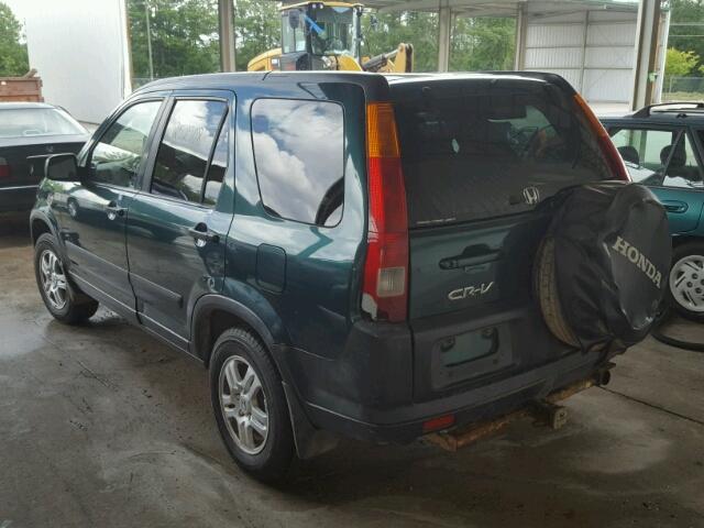 JHLRD78814C056714 - 2004 HONDA CR-V EX GREEN photo 3