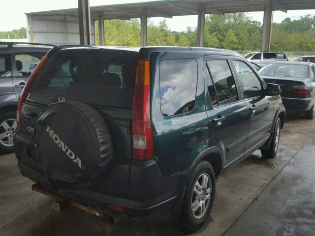 JHLRD78814C056714 - 2004 HONDA CR-V EX GREEN photo 4