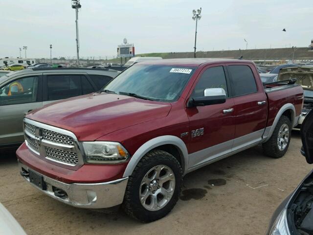 1C6RR7NT8ES125503 - 2014 RAM 1500 BURGUNDY photo 2