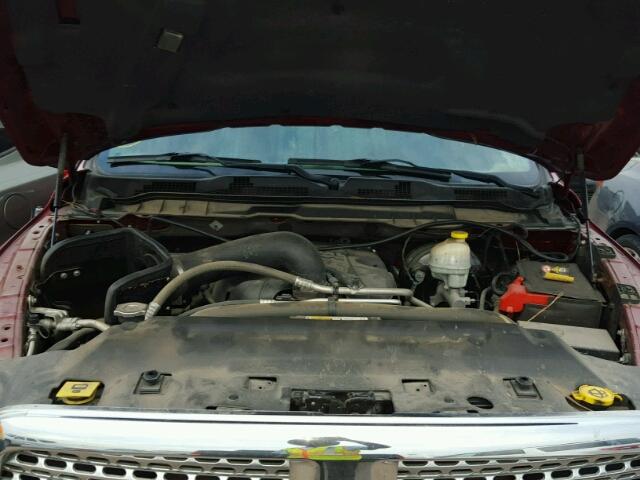 1C6RR7NT8ES125503 - 2014 RAM 1500 BURGUNDY photo 7