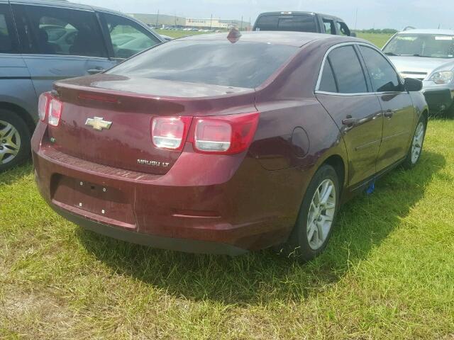 1G11C5SL8EF267805 - 2014 CHEVROLET MALIBU BURGUNDY photo 4