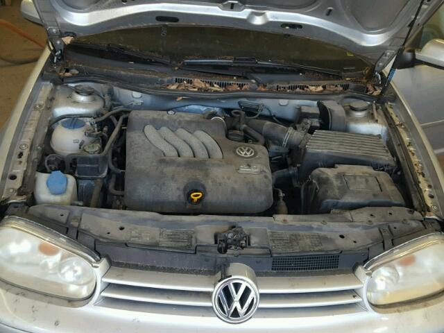 9BWGL61J754036497 - 2005 VOLKSWAGEN GOLF GLS SILVER photo 7