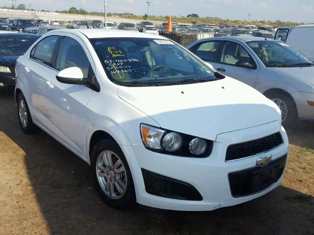 1G1JC5SH2C4162827 - 2012 CHEVROLET SONIC WHITE photo 1