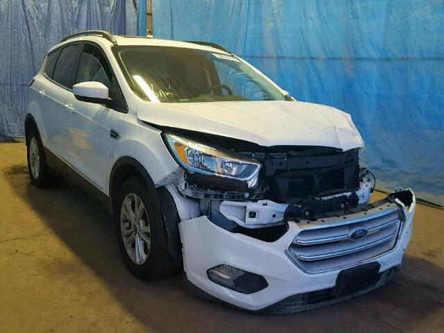 1FMCU9GD1JUA92661 - 2018 FORD ESCAPE SE WHITE photo 1