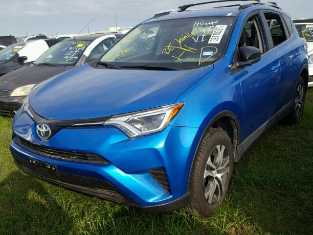 JTMZFREV5GJ091463 - 2016 TOYOTA RAV4 LE BLUE photo 2