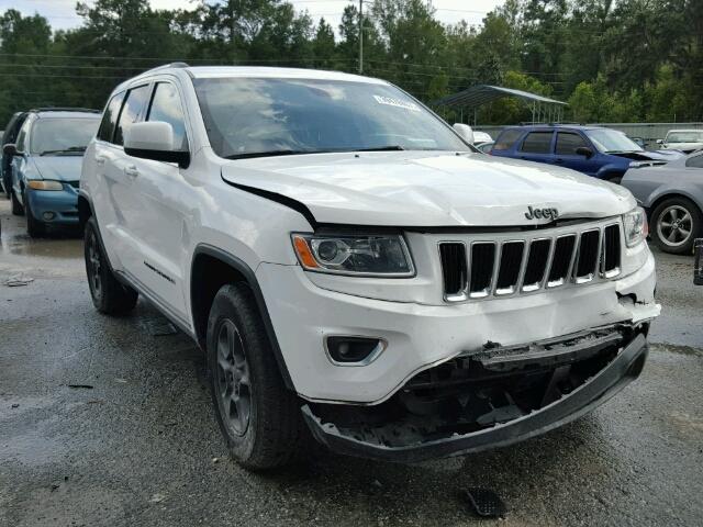 1C4RJEAG1EC528911 - 2014 JEEP GRAND CHER WHITE photo 1