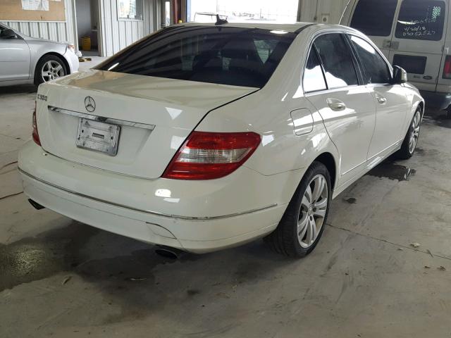 WDDGF54X39R053923 - 2009 MERCEDES-BENZ C 300 WHITE photo 4