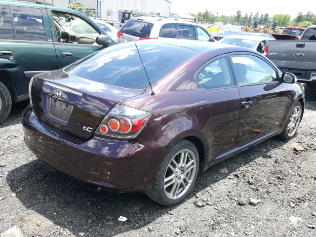 JTKDE167080270637 - 2008 SCION TC BURGUNDY photo 4