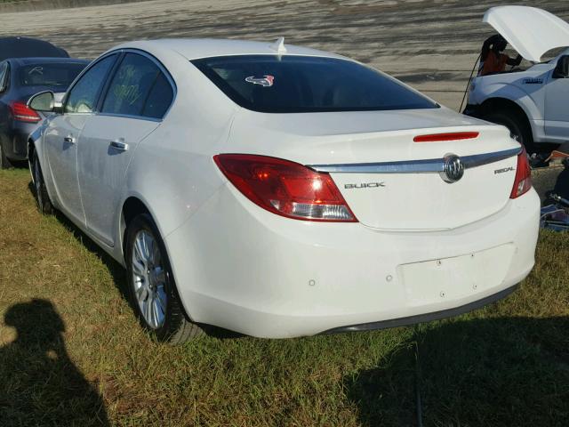 2G4GS5ER4D9214719 - 2013 BUICK REGAL WHITE photo 3