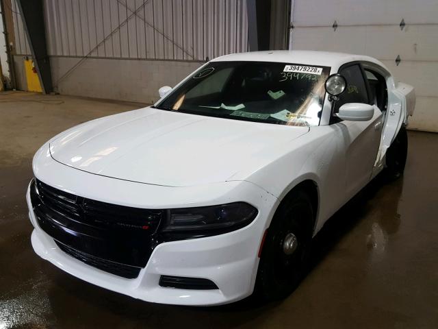 2C3CDXKT5FH762962 - 2015 DODGE CHARGER PO WHITE photo 2