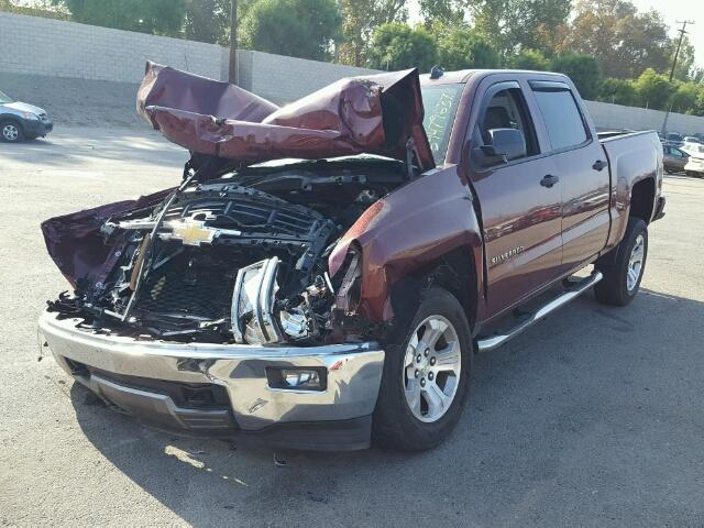 3GCPCREC6EG224650 - 2014 CHEVROLET SILVERADO MAROON photo 2