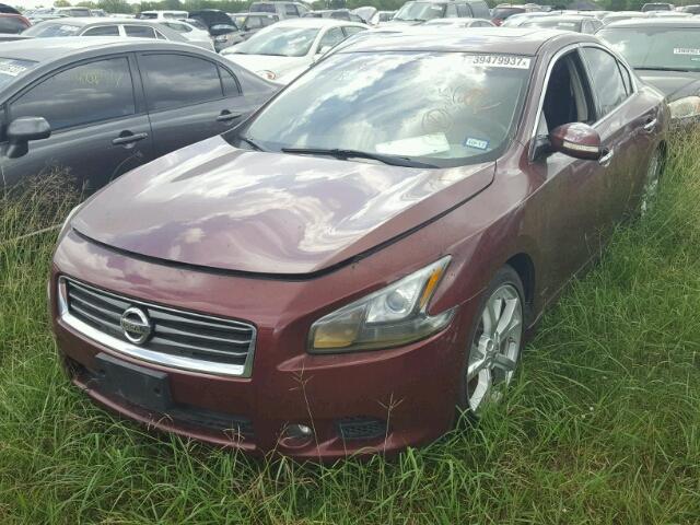 1N4AA5AP9CC855055 - 2012 NISSAN MAXIMA BURGUNDY photo 2