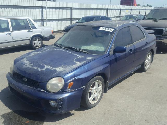 JF1GD67532H513728 - 2002 SUBARU IMPREZA RS BLUE photo 2