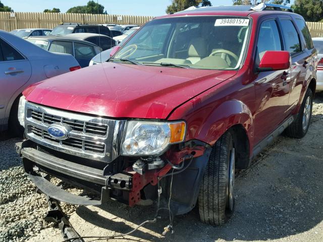 1FMCU9EG3AKD48016 - 2010 FORD ESCAPE LIM RED photo 2