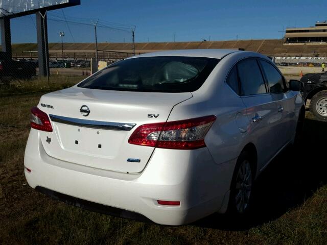 3N1AB7AP5DL779510 - 2013 NISSAN SENTRA S WHITE photo 4