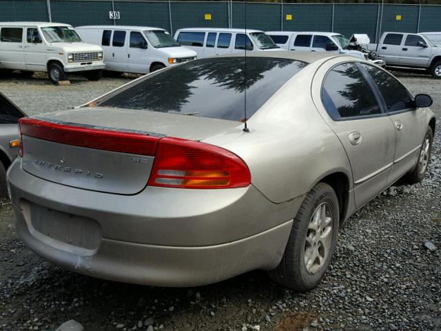 2B3HD46R12H265854 - 2002 DODGE INTREPID S ოქროსფერი ფოტო 4