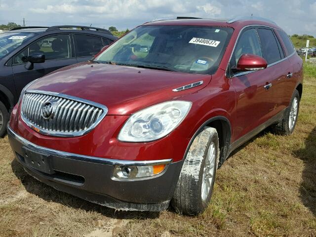 5GAER23798J278578 - 2008 BUICK ENCLAVE CX RED photo 2