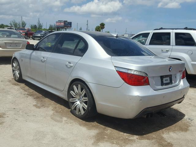 WBANW53568CT50121 - 2008 BMW 550 I SILVER photo 3